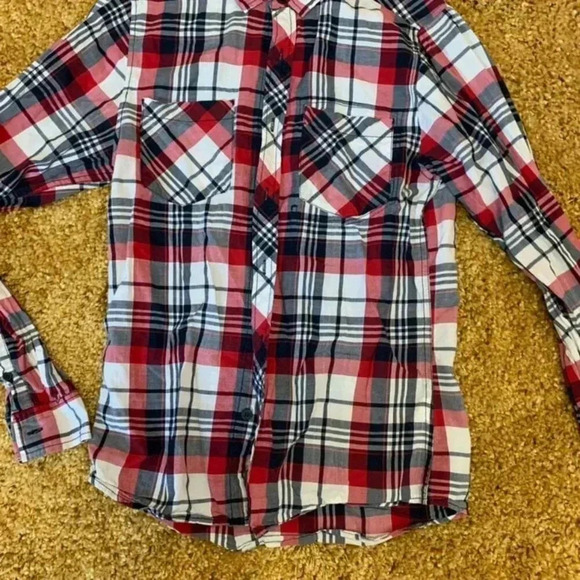 Topman sz Small Red & Blue Men's button down shirt - Picture 2 of 5